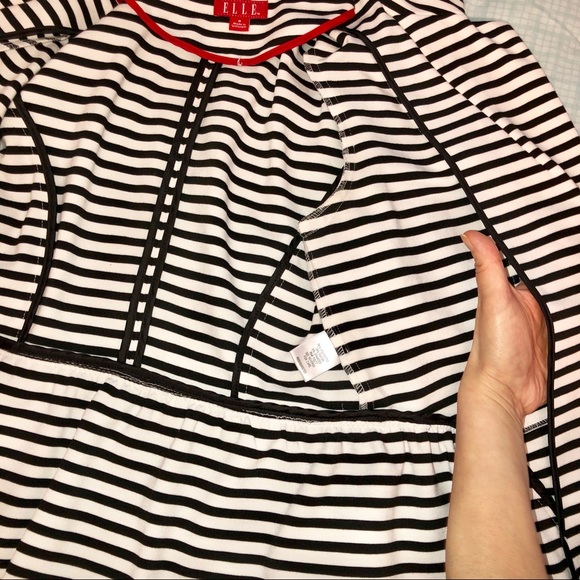 Elle Black and White Stripe Blazer - Picture 11 of 11